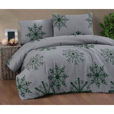 41900 фланелева постіль, євро розмір. Cotton collection Туреччина (58654)