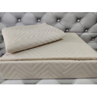 Bej bedspread 250x260 cm with pillowcases. So sweet Turkey (82986)