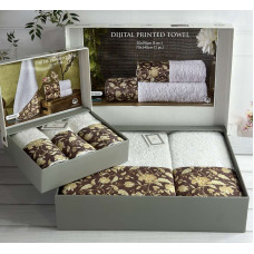 BLZ Versace 2в1 махрові рушники. Щільність 500 г/м2 Belizza Туреччина (12330)