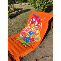 Пляжний рушник 75х150см. Туреччина. Winks oranj (63169)