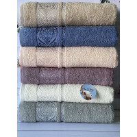 Mame rombik 70х140см., 6 шт/уп. махрові рушники. Бавовна. Туреччина (42227)