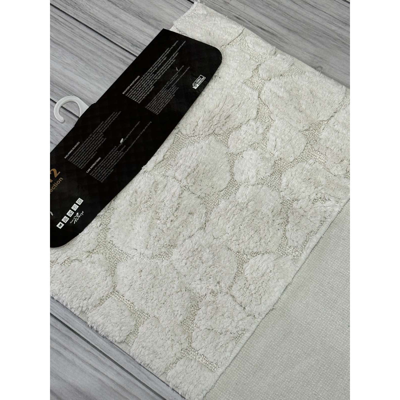 Tas krem. Килимки в ванну кімнату 2в1. Omo home Туреччина (37203)