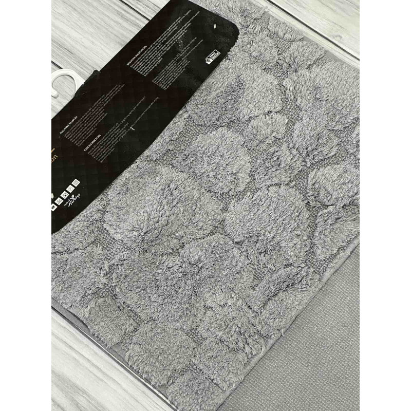 Tas gri. Килимки в ванну кімнату 2в1. Omo home Туреччина (85614)
