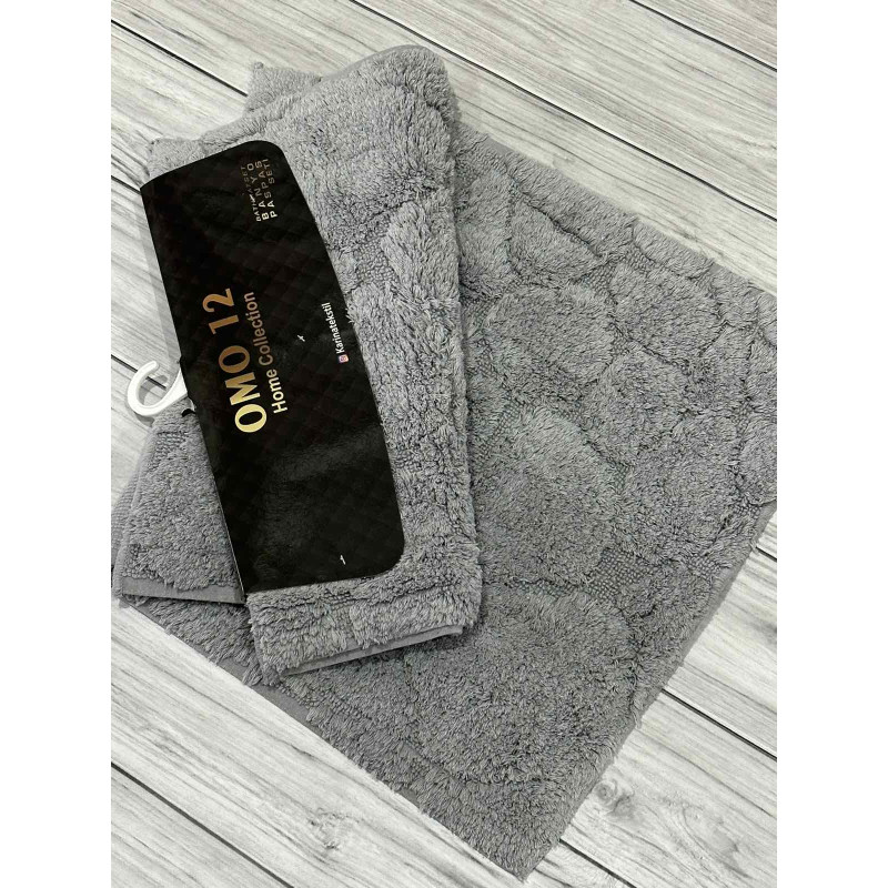 Tas gri. Килимки в ванну кімнату 2в1. Omo home Туреччина (85614)