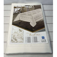 Zumrut Pano - cream 160х220 cm. Tablecloth, Turkey. (36563)