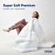 Ковдра Super Soft Premium всесезонна 175х210 см IDEIA штучний пух гипоалергенна бавовна натуральна перкаль преміум
