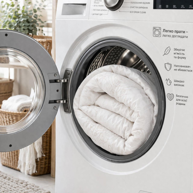 Ковдра 200х220 см Air Dream Classic євро IDEIA всесезонна, тепла, гіпоалергенна