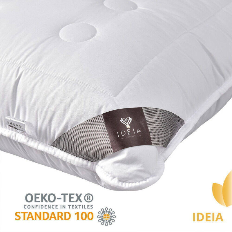 Подушка Air Dream Exclusive 70х70 см IDEIA два чохли з блискавкою антиалергенна біла