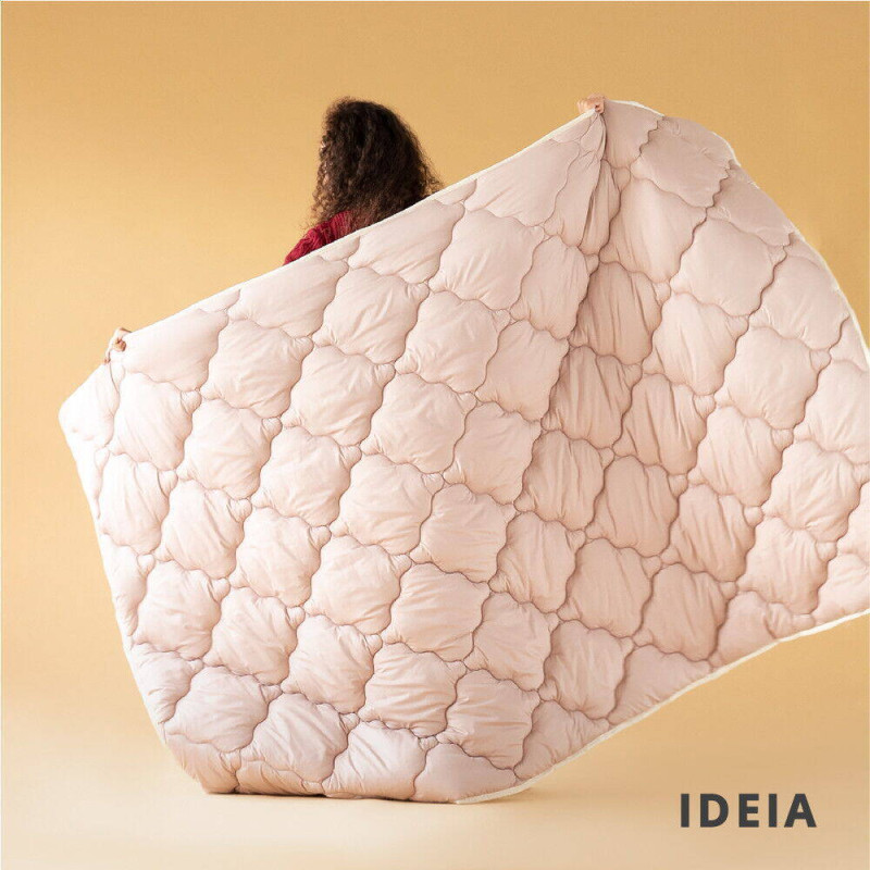 Ковдра WOOLLY вовняна IDEIA всесезонна 175х210 см вовна тепле натуральна овеча вовна супер