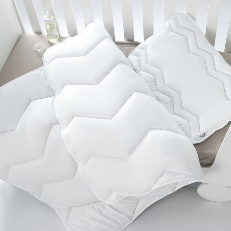 Подушка дитяча Comfort 40х60 см PAPAELLA для немовлят антиалергенна для дітей плоска низька біла