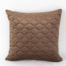 Наволочка декоративна ТЕП "VELOUR" 45*45 см з замком Коричневий, 45x45
