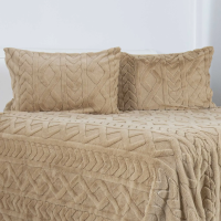 Наволочка декоративна ТЕП "SOFT ANGORA" золотий беж, 50x70