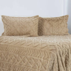 Наволочка декоративна ТЕП "SOFT ANGORA" золотий беж, 50x70