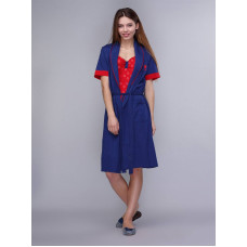 Домашній одяг US Polo Assn - Халат+сарафан 15129 синій, S