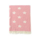 Плед-накидка Barine - Stars Throw pembe рожевий 130*170
