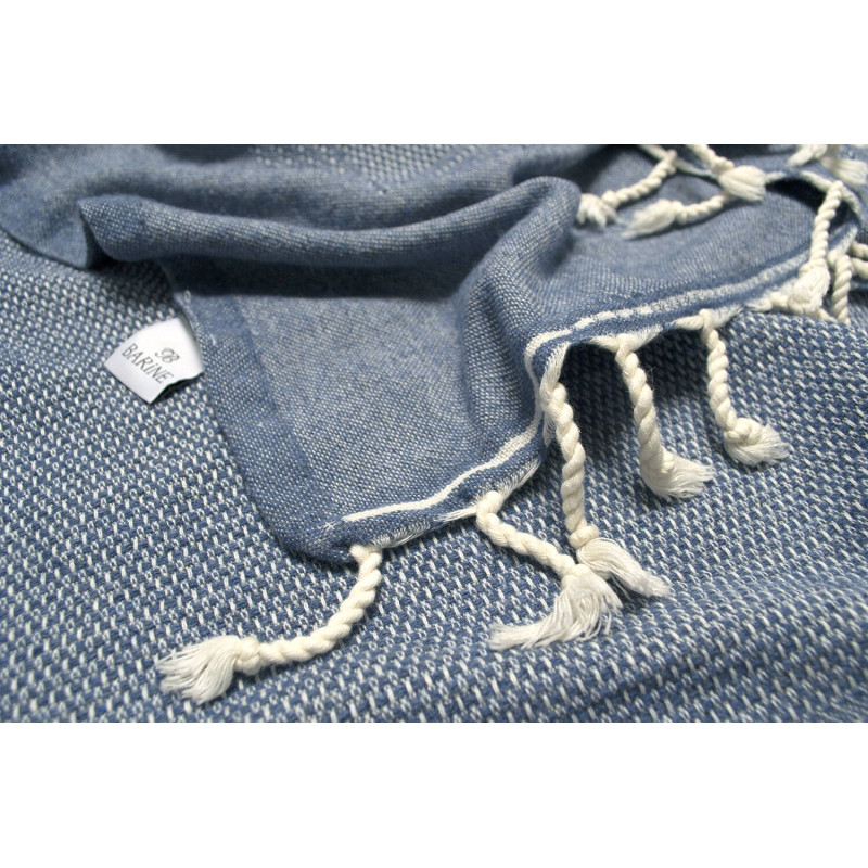 Плед-накидка Barine - Tan Throw denim синій 125*180