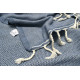 Плед-накидка Barine - Tan Throw denim синій 125*180