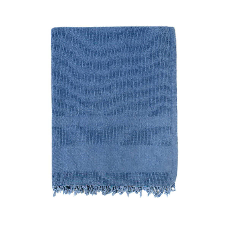 Плед-накидка Barine - Stone Throw denim синій 140*170