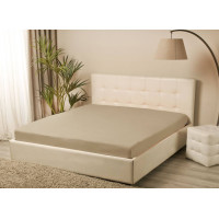 Knitted fitted sheet Lotus - Beige 100*200+25