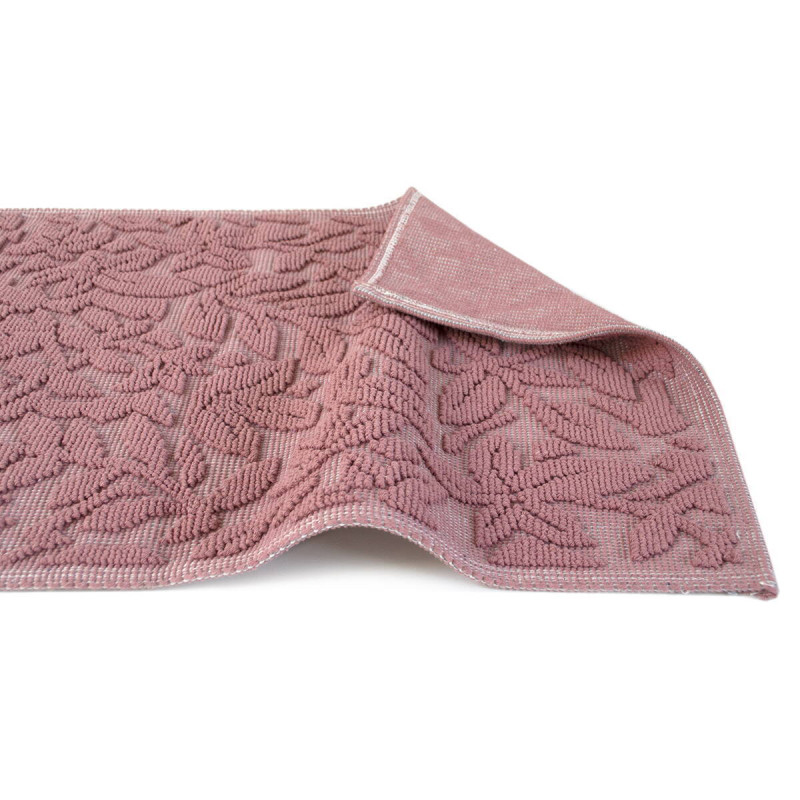Набір килимків Karaca Home - Kelly Flower murdum сливовий 50*80+50*40