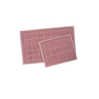 Набір килимків Karaca Home - Kelly Quatro murdum сливовий 50*80+50*40