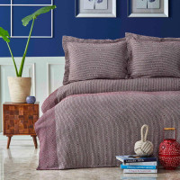 Покривало з наволочками Nautica Home - Carla bordo бордовий 230*240
