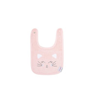 Дитячий нагрудник Irya Kitty Pembe рожевий, 100% бавовна