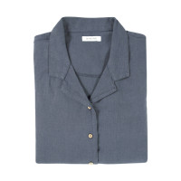 Домашня сорочка Barine - Lino PJ indigo індиго S