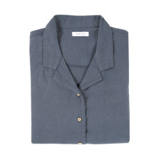 Домашня сорочка Barine - Lino PJ indigo індиго S