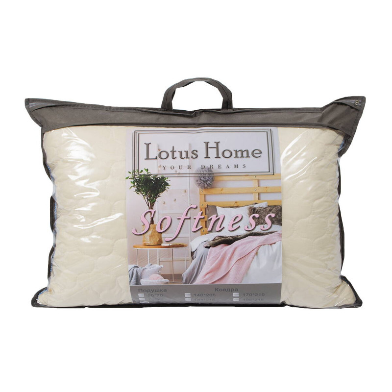 Подушка Lotus 50*70 - Softness Molly кавовий