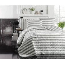 Покривало стьобане з наволочкою Eponj Home - Hook gri сірий 160*220