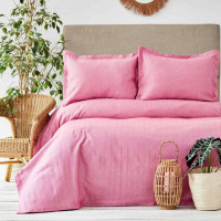 Bedspread with pillowcases KARACA HOME - Palvi fusya fuchsia 230*240 Euro