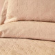 Покривало з наволочками Karaca Home - Back To Basic pudra 230*240 євро