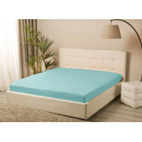Простирадло трикотажне на резинці Iris Home - Бірюзовий 160*200+25