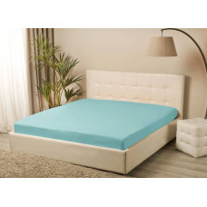 Простирадло трикотажне на резинці Iris Home - Бірюзовий 160*200+25