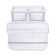 Набір постільної білизни з вишивкою та жакардовим покривалом Dantela Vita - Katrina gri сірий євро