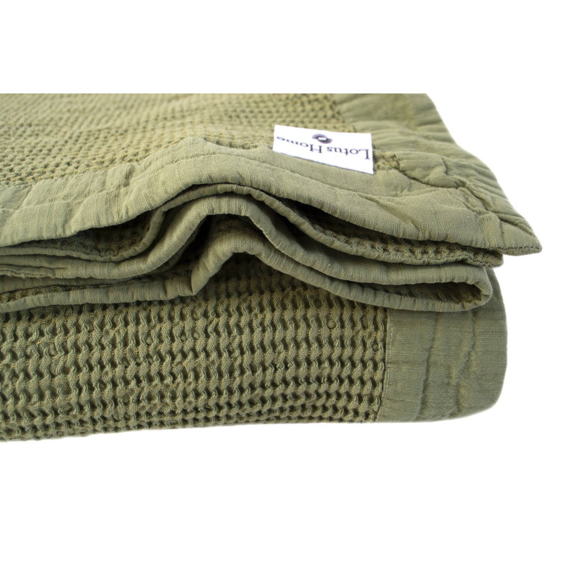 Покривало Lotus Home - Rius olive оливковий 240*260