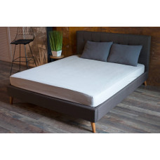 Простирадло на гумці SoundSleep Stonewash Adriatic milky ранфорс 180х200х30 см молочне (653590749219)