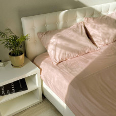 Простирадло Emily Fiber Peach Stripe мікрофібра 150х220 см персикове (2800005108422)