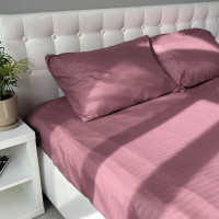 Простирадло Emily Fiber Dark pink Stripe мікрофібра 200х220 см темно-рожеве (2800005108453)