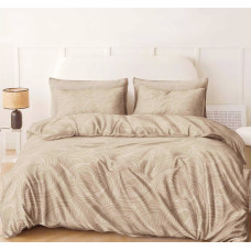Комплект постільної білизни SoundSleep Luns бязь двоспальний євро 200x220 см бежевий (2800004976411)