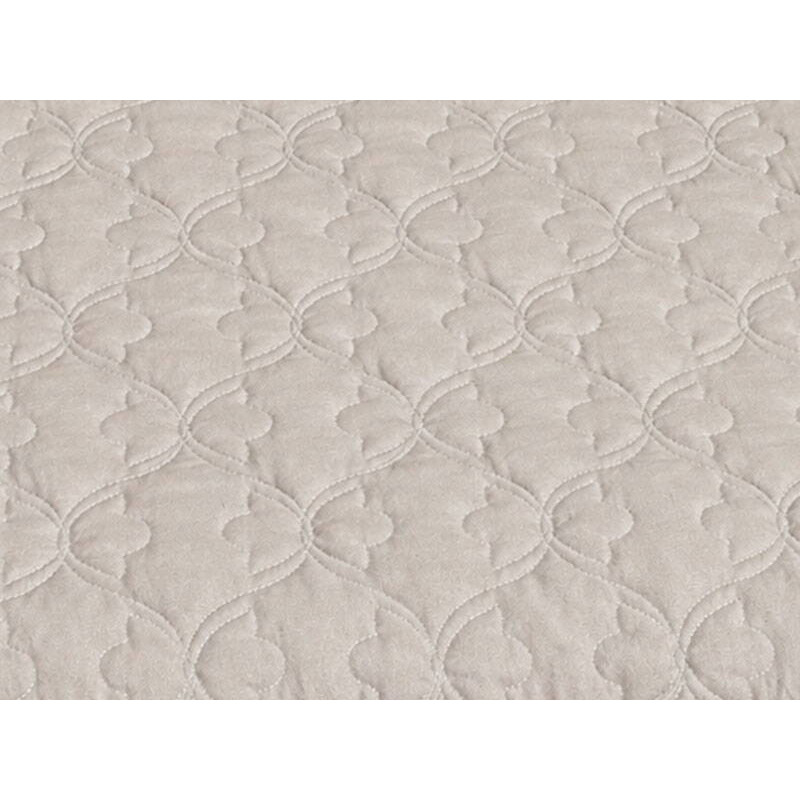 Покривало стьобане Димчаста Перлина (flower) Leleka-Textile 220*240 Димчастий (1918/6629)