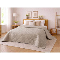 Покривало стьобане Димчаста Перлина (sky) Leleka-Textile 150х220 Димчастий (1921/6636)