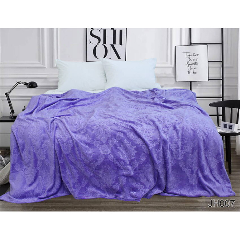Velsoft embossed throw JH007
