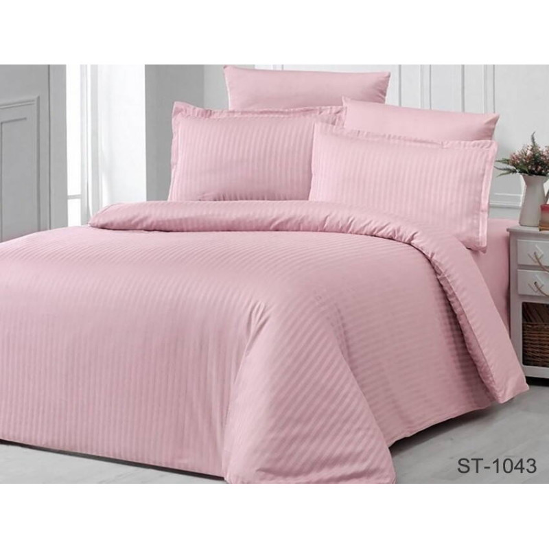 LUXURY ST-1043 Stripe Satin Bed Linen Set