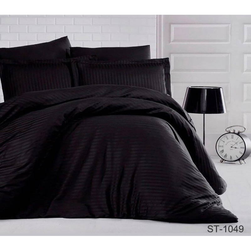 LUXURY ST-1049 Stripe Satin Bed Linen Set
