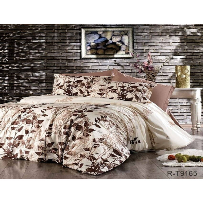 Bed linen set with coordinating fabric R-T9165