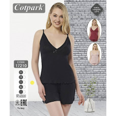 Піжама жіноча Cotpark чорна віскоза еластан