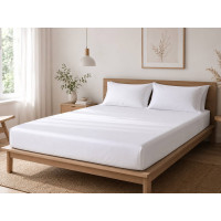 Простирадло SoundSleep Ѕіега сатин 200х220 см біле (94297263)