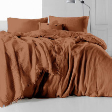 Комплект постільної білизни SoundSleep Muslin Mokko темно-бежевий сімений (2800005033311)